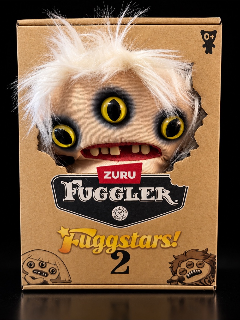 ZURU Fuggler Fuggstars Plush Toy - Cream with Yellow Eyes